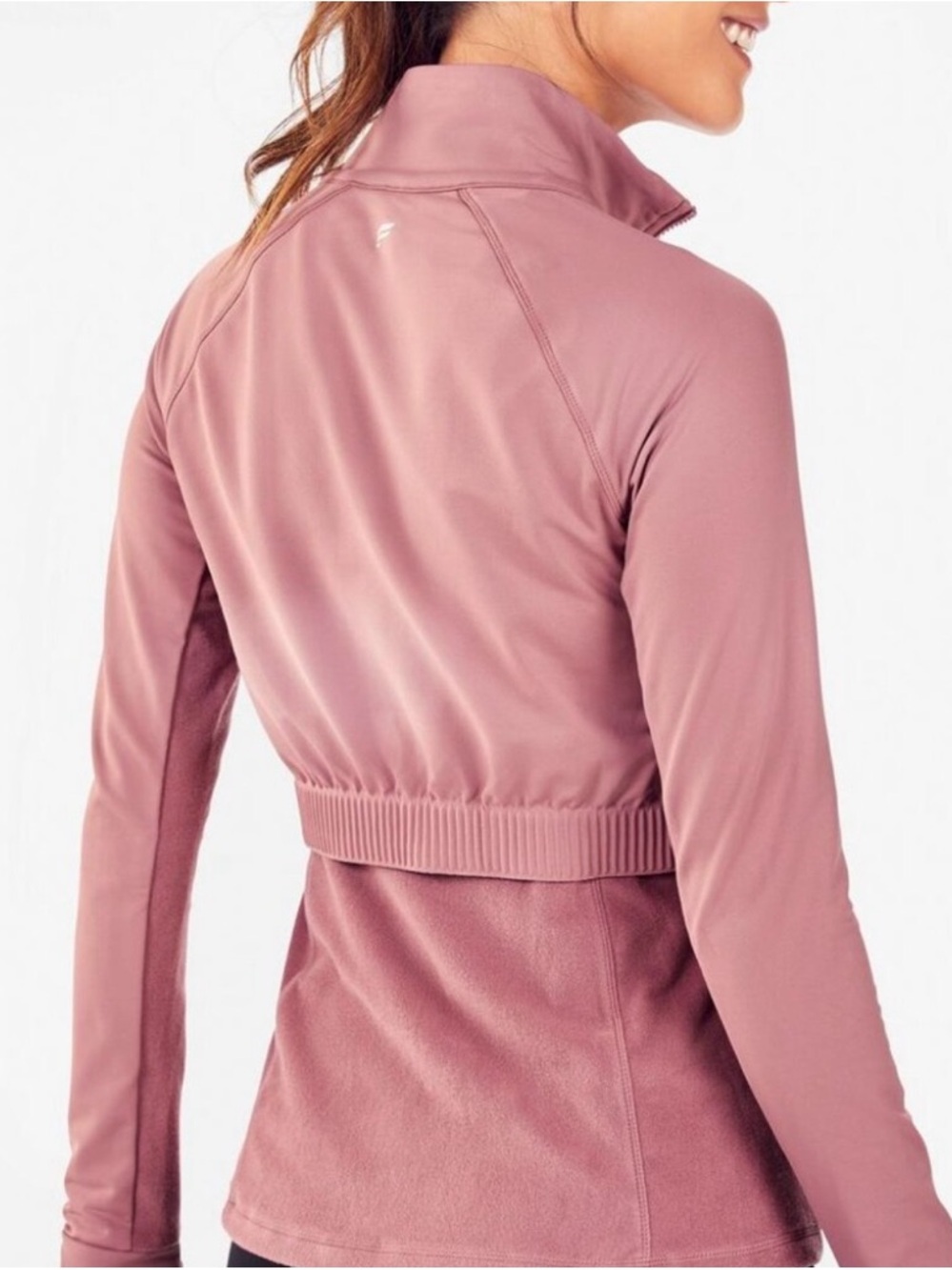 Fabletics Women’s Size S Dusty Rose Full-Zip Active Jacket Vented EUC - Picture 2 of 8